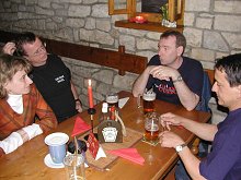 V čele stolu jako obvykle Ivan OK1PI                                                                                                                    