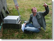 Pavel při měření DL7KM