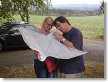 Linda přivezla větrnou hračku