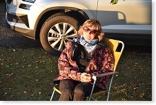 Moje XYL  Iva se vyhřívá na sluníčku