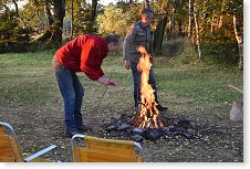 Petr s Vláďou při přípravě 